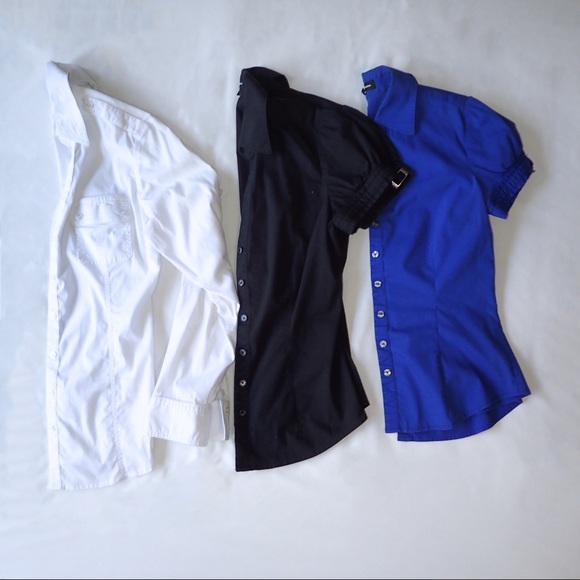 Express Short Sleeve Button Up Size XS - Picture 2 of 4